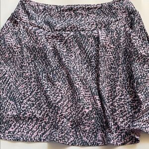 adidas Pink & Black Abstract Print Midi Skirt